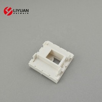 LIYUAN LY-FP65 Single Gang Blank Wand platte Telecom Teile STP/UTP/CAT6 Frontplatte Sockel Einsatz Jack Plug Panel Abdeckung