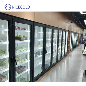 ตู้แช่<span class=keywords><strong>เย็น</strong></span>และแช่แข็งแบบเดินเข้าได้ 8 ประตู กระจกใส <span class=keywords><strong>ราคา</strong></span>โรงงาน สำหรับร้านค้าปลีก - Product Image 2