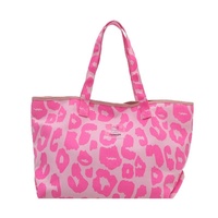 Nouveau sac fourre-tout tendance en toile grande capacité pour femme, motif léopard, style niche, à porter à l'épaule ou sous le bras
