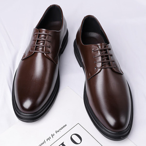 Chaussures en cuir à bout pointu pour hommes – Qualité supérieure, pour affaires, mariages, formelles et décontractées – Semelle en caoutchouc, à enfiler et à lacets – Vente en gros - Product Image 4