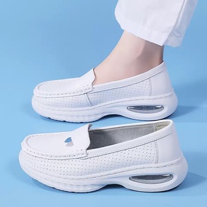 <span class=keywords><strong>Scarpe</strong></span> di sicurezza <span class=keywords><strong>bianche</strong></span> da <span class=keywords><strong>donna</strong></span> con punta in acciaio in microfibra superiore in pelle per lavori ospedalieri - Product Image 4