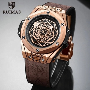 Relojes Deportivos de Lujo de Cuarzo RUIMAS 533 de Primera Marca, Reloj de Pulsera de Cuero de Moda para Hombre, Reloj Impermeable para Hombre - Product Image 5