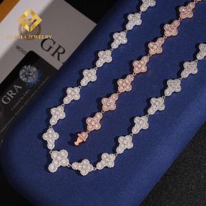 Chaîne cubaine en moissanite de 13 mm, collier chaîne cubaine, hip-hop, glacé, diamant en moissanite, argent sterling 925 avec GRA - Product Image 4