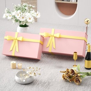 Carpeta Ecológica Reutilizable con Cierre Magnético Rosa de Lujo, para Propuesta de Dama de Honor, Regalos de Cumpleaños y Empaque de Regalos Premium - Product Image 5