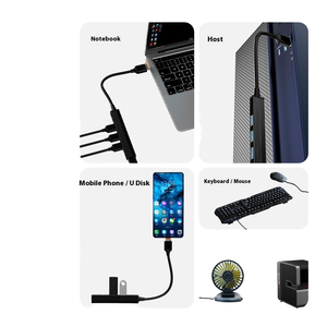 <span class=keywords><strong>TYPE</strong></span>-<span class=keywords><strong>C</strong></span>/<span class=keywords><strong>USB</strong></span> 2-in-1 giao diện Extender 4-<span class=keywords><strong>C</strong></span>ổng <span class=keywords><strong>USB</strong></span> Hub1-on-4 máy tính Splitter mở rộng <span class=keywords><strong>c</strong></span>ơ sở - Product Image 5