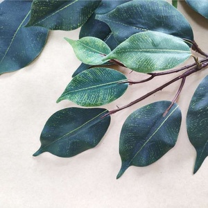 SGS certificado clasificada fuego artificial verde hojas ficus falso hoja árbol grande. - Product Image 4