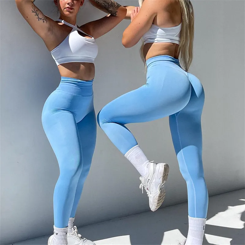 New Arrival Sexy Hide Cellulite High Elastane High Waist Scrunch Bum Yoga Gym Fitness Leggings For Women