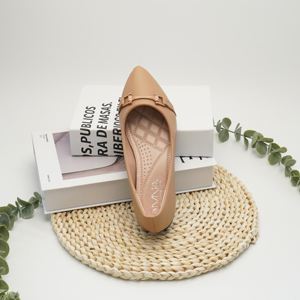 Scarpe da ballo <span class=keywords><strong>ballerine</strong></span> da donna eleganti stile fatato Mary Jane con fibbia piccola decorativa, di tendenza, a punta singola - Product Image 4