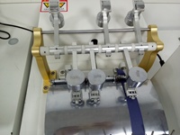 Probador de solidez de teñido de fricción de tela/máquina de prueba de fricción de color seco y húmedo/resistencia a la abrasión textil equipo de frotamiento JIS