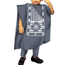 Ensemble Traditionnel Africain 3 Pièces pour <span class=keywords><strong>Homme</strong></span> avec Robe Dashiki Brodée à Manches Longues, Chemise et Pantalon, Costume <span class=keywords><strong>Agbada</strong></span> Grande Taille pour <span class=keywords><strong>Homme</strong></span> - Product Image 6