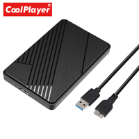 Caja Externa para Disco Duro de 2.5 Pulgadas, USB 3.0, Carcasa Externa para HDD - Caja para SSD de 5Gbps con Soporte UASP - 4TB Máx.