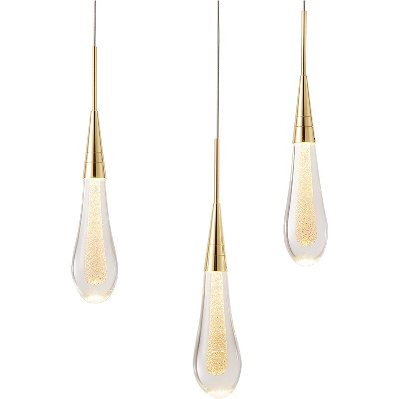 Modern Luxury Crystal Pendant Light Gold
