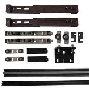 Porte magique invisible, positionnement manuel caché à pousser et à tirer des deux côtés pour obtenir un équilibre, porte coulissante en bois spéciale - Product Image 1