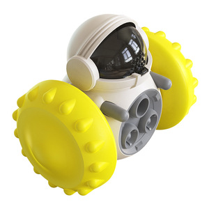 Échantillon gratuit Usine <span class=keywords><strong>OEM</strong></span> Logo personnalisé Robot Roue mobile Fuite lente de nourriture Jouet pour chien et chat Jouet interactif pour animaux de compagnie - Product Image 2