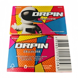 กระดาษมวนบุหรี่ DRPIN Square Classic เซลลูโลส 78 มม. (1 1/4) ทำจากเส้นใยพืชธรรมชาติ ปราศจากสี  ไหม้ช้า - Product Image 6