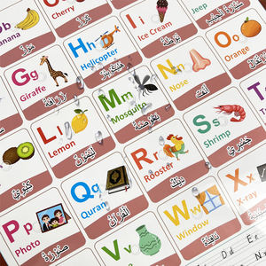 <span class=keywords><strong>En</strong></span> gros <span class=keywords><strong>Arabe</strong></span> Anglais Parler Affiche Apprentissage <span class=keywords><strong>Phonétique</strong></span> Graphique Audio Charts pour Enfants Alphabet Parler Affiche Jouets Éducatifs - Product Image 3