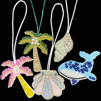 Appliques à coudre faites à la main, nouvelles, en forme de baleine et de dauphin, en PVC 3D, pour sac, cordon, sequins en cristal, feutre, corde à suspendre pour chapeau, décoration intérieure