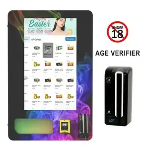 Venda quente Mini parede Vending Máquina com Verificação de Idade ID Para Club Bar Touch Screen Mini Dual-purpose Wall Mounted v