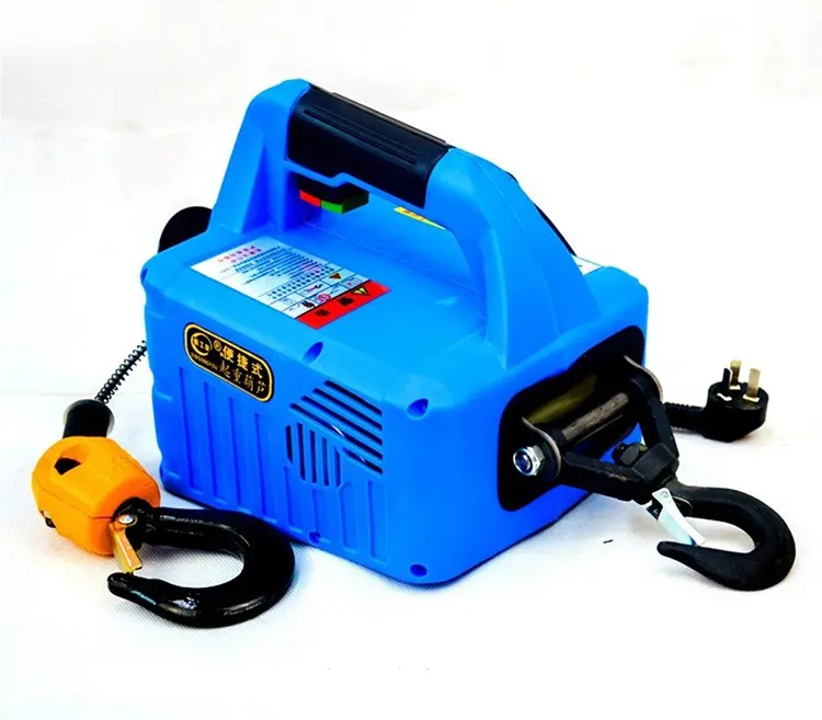 Promotion of high quality 200 kg 19 m 220v small wire rope hoist portable traction hoist