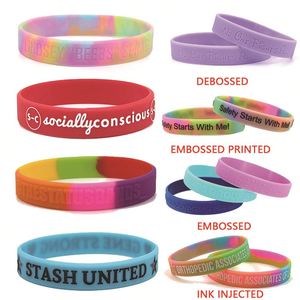 Bracelets en silicone promotionnels, bracelets en caoutchouc personnalisés avec logo imprimé pour le marketing et la promotion des petites entreprises - Product Image 5