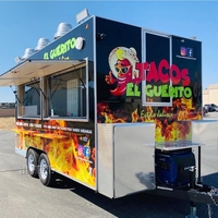 Camion de cuisine mobile pour poulet frit, pizza, hamburgers, tacos, camion de nourriture, camion de café mobile, chariot à hot-dogs