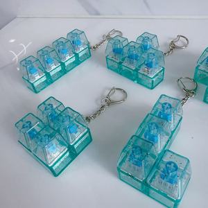 Aflion tùy chỉnh Fidget bàn phím chuyển đổi với cơ khí nhấp chuột âm thanh tương tác ánh sáng-up Keycap nhựa Keychain Fidget móc khóa - Product Image 5