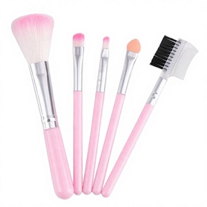 5pcs Slim <b>Eye</b> Face Makeup Brush Set Portable Concealer Lip Blending Cosmetic Beauty Tools - Product Image 2