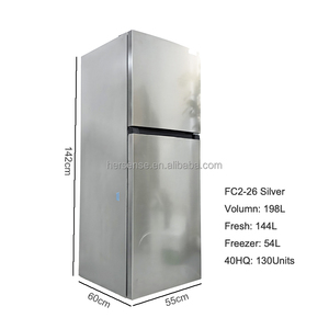 Modern Silver <b>Refrigerator</b> With Spacious Freshness for Your Family Kitchen Width for Small Family Silent Efficient - Product Image 2