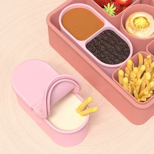 Conteneur multifonctionnel anti-fuite pour vinaigrette, conteneur en silicone pour vinaigrette avec id, tasse à tremper, mini conteneur de stockage alimentaire - Product Image 1