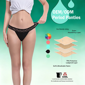<span class=keywords><strong>Culottes</strong></span> <span class=keywords><strong>menstruelles</strong></span> Shanhao durables à taille basse, en coton 4 couches, pour les règles, anti-fuites, absorbantes, pour <span class=keywords><strong>flux</strong></span> <span class=keywords><strong>léger</strong></span> - Product Image 1