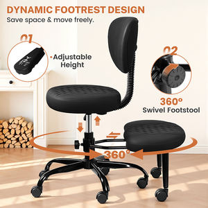 Chaise <span class=keywords><strong>de</strong></span> bureau moderne à dossier mobile, style assis en croix, pour la méditation, le loisir et la détente - Product Image 4