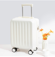 Valise multifonctionnelle à roulettes en plastique rigide léger, pour voyage de maternité, avec compartiment pour sac à dos