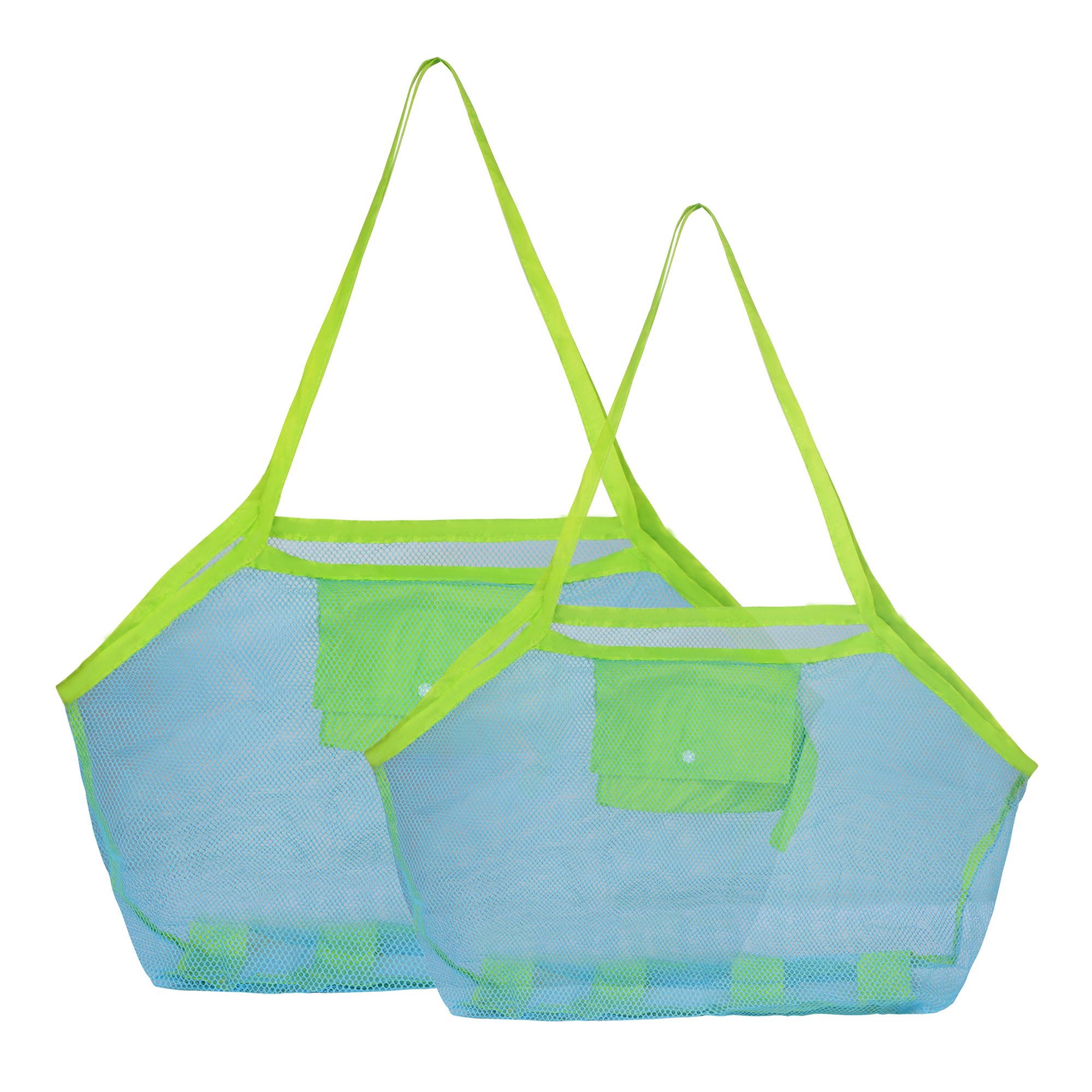 Foldable Mesh Polyester Summer Beach Sand Toy Storage Bags