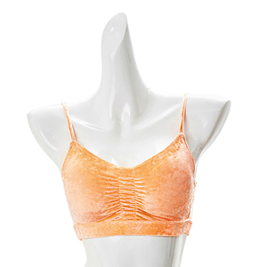 Haut de Sport en velours fluo Orange pour femmes, haut exotique <span class=keywords><strong>classique</strong></span>, vêtements de Sport pour dames, pantalon de Fitness taille basse, vêtements d'entraînement et de <span class=keywords><strong>danse</strong></span>, nouvelle collection - Product Image 5