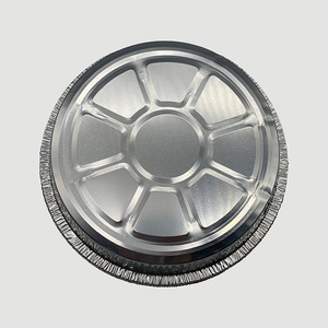 <span class=keywords><strong>Barquette</strong></span> et bol ronds en aluminium épais jetables pour friteuse à air, cuisson, pizza et barbecue - Product Image 5