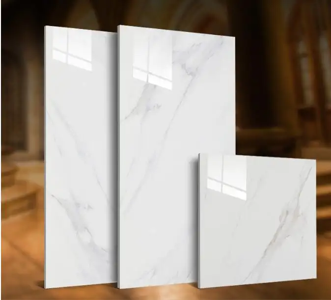 Azz – carreaux de céramique blancs 600x600mm, Kajaria, blanc émaillé, sol et mur polis pour décoration intérieure, prix d'usine