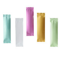 Sachets individuels en aluminium PE personnalisés avec soufflet latéral pour thé au lait, café en poudre, sucre, mini-sachets thermoscellables