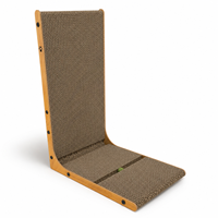 Griffoir vertical pour chat sur mesure OEM/ODM avec panneau latéral en MDF et plateau en carton ondulé – Fournisseur d'usine