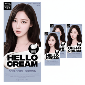 Mi-en-Sen nuova ciao crema tintura marrone freddo 4 tubo di lunga durata salone e uso domestico colorante Shampoo - Product Image 1