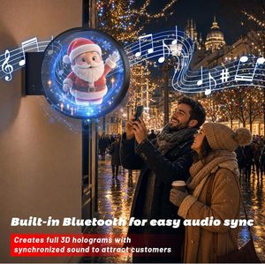 Outdoor Waterproof Double Sided Display 3D Hologram Fan Holographic <b>Advertising</b> <b>Light</b> <b>Box</b> Store Sign with Smart App Control - Product Image 6