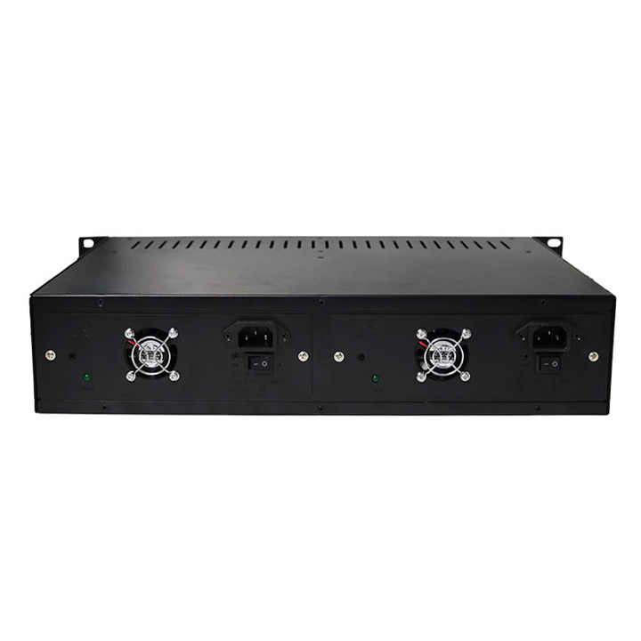 Standard 2U 14 Slots Rackmount 19 inch Metal Case Fiber media Converter ...