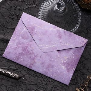 Enveloppes en papier nacré texturé cuir gaufré créatif et épaissi, avec logo estampé or, pour publicité et vente en gros - Product Image 5