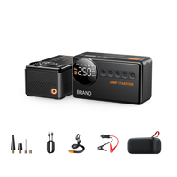Démarreur de voiture 60000mAh 12V/24V, courant de démarrage 3600A, courant de crête 3600A, booster de batterie portable d'urgence pour camion et moto
