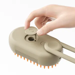 KUMA 3-en-1 ABS Cepillo de pelo ecológico para mascotas Cepillo de aseo para mascotas Cepillo de espray para mascotas