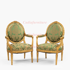 Baroque français Fauteuils design de luxe Chaises style italien sculptées à la main Chaises d'appoint de haute qualité fabriquées à la main - Product Image 6