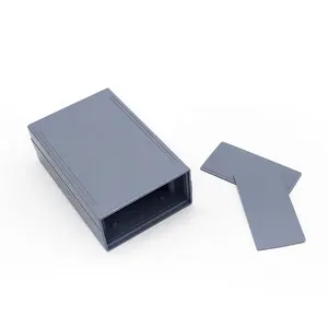 Light gray abs plastic electronic desktop enclosure