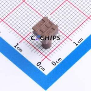 TSX06312-110D332DH-R0500 Tactile Switch SMD-4P,6.1x6.1mm Switch Single Pole Single Throw Round Button 1.8N 6.1mm - Product Image 2