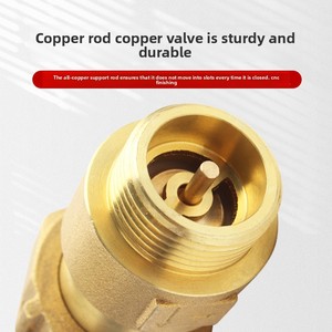 Van kiểm tra đồng hồ nước thủ công toàn bộ bằng đồng thau 1/2 inch DN15 ngăn chặn dòng chảy chống chảy ngược trước/sau chống nước gia dụng - Product Image 4