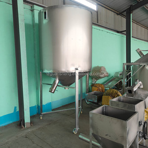 Accessoires pour granulateur plastique <span class=keywords><strong>silo</strong></span> machine à granulés plastique bac en acier inoxydable avec ventilateur - Product Image 2