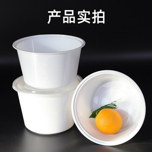 Disposable Lunch Box Round Takeout Container With Lid PP Material Microwave Safe 1250ml Capacity Food Storage Bowl - Product Image 4